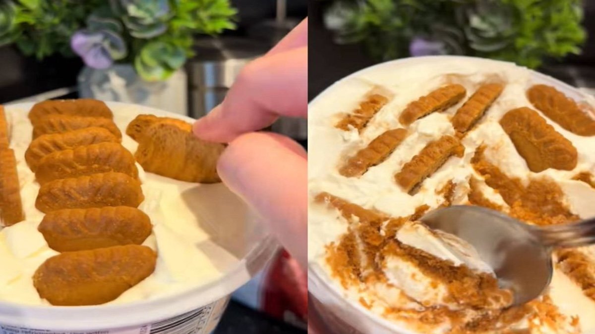 Říká se tomu Japanese Cheesecake protože „sušenky v jogurtu“ zněly nepřesvědčivě a v Česku to zafungovalo