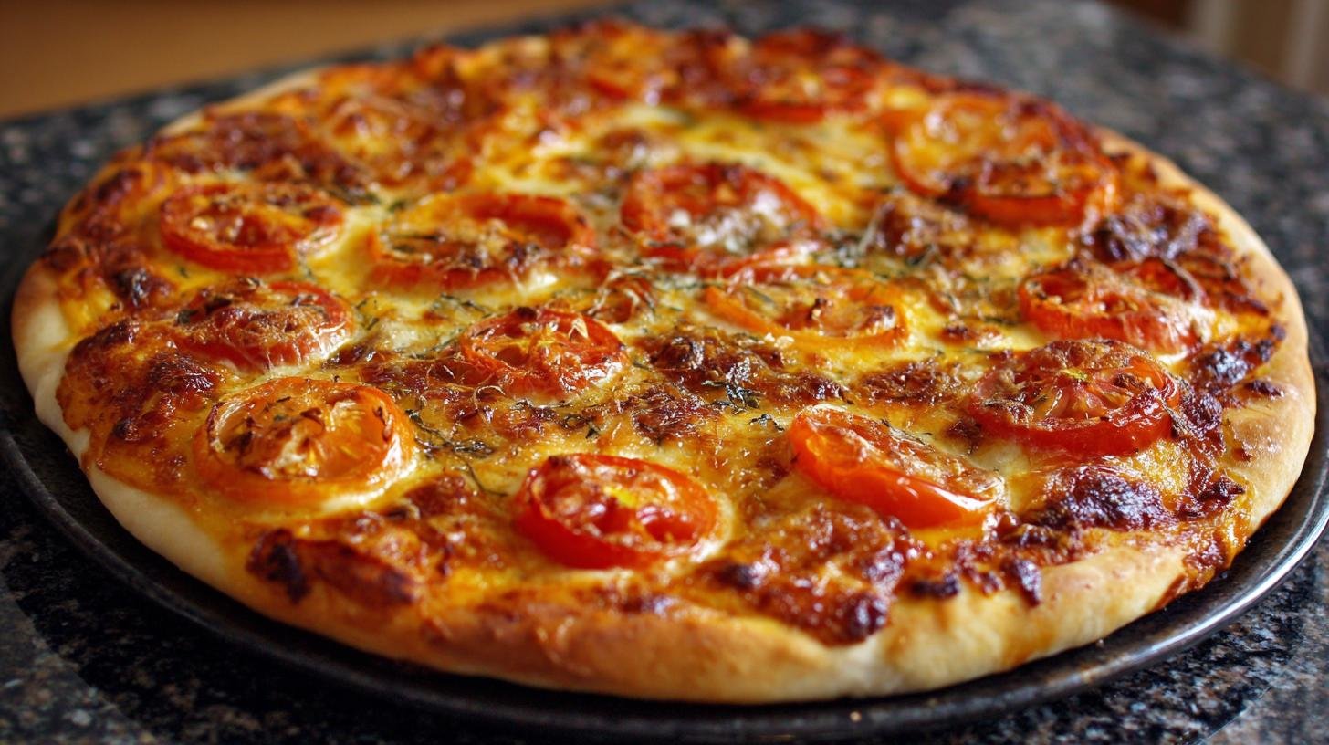 Domácí pizza s rajčaty, správné těsto bez čekání. Rychlé těsto: jednoduchý recept a tajný trik