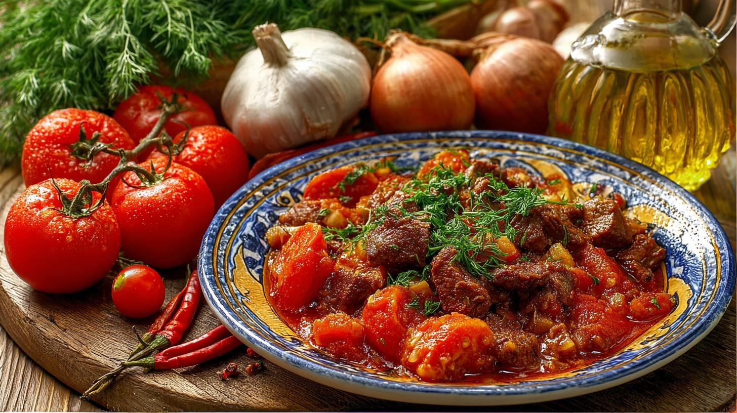 Hovězí ragú s rajčaty, pomalé vaření plné chuti. Ingredience a co pořídit