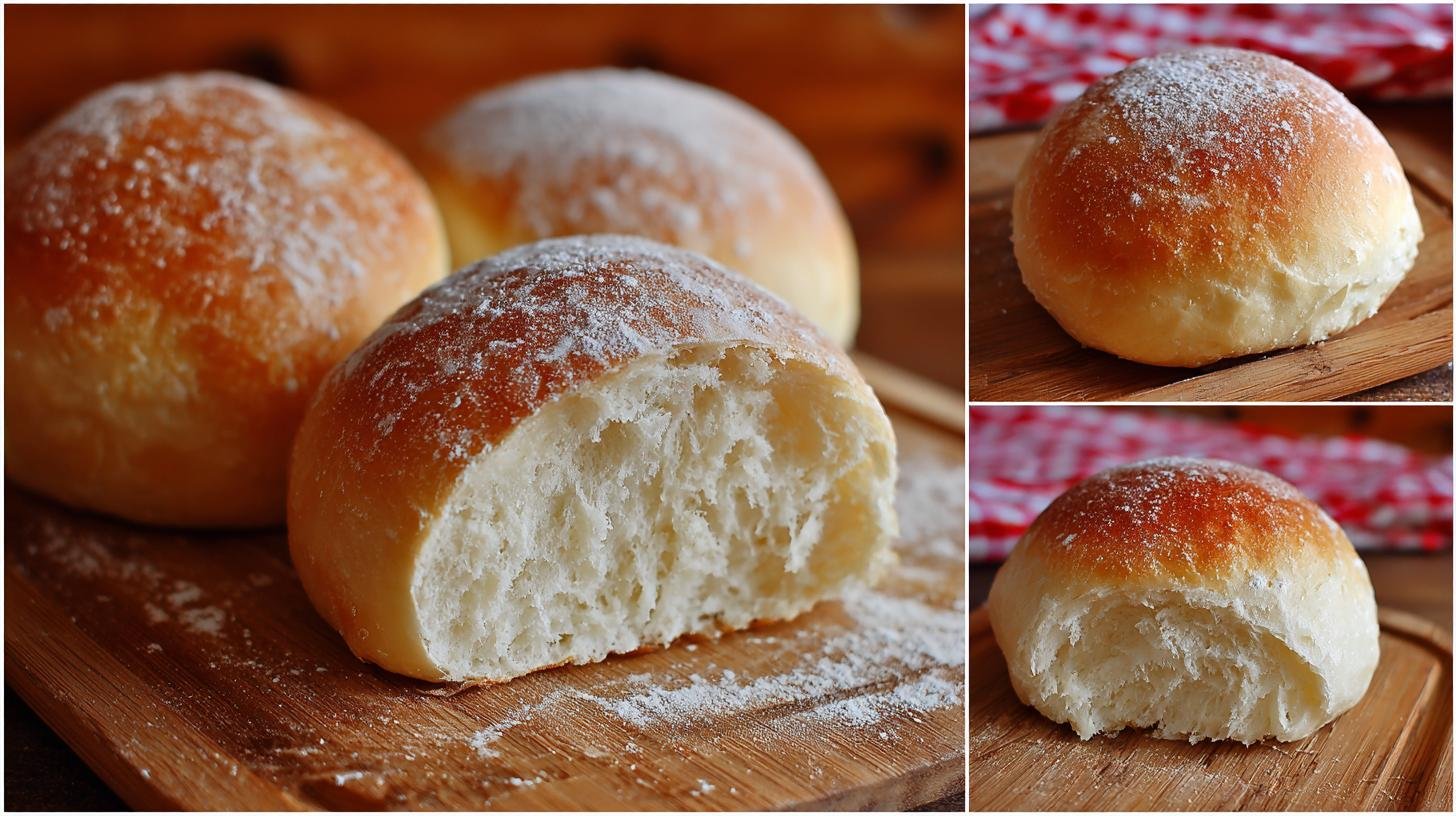 Domácí housky z hladké mouky, jednoduché pro začátečníky. Jednoduchý postup krok za krokem