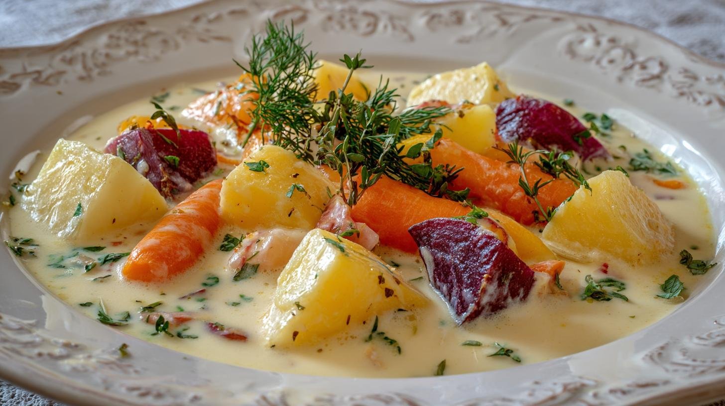 Svíčková omáčka s kořenovou zeleninou, jemná a vyvážená. Proč tahle omáčka funguje